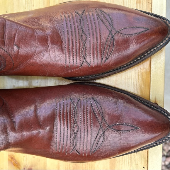 Dan Post Rich Brown Western Boots - Picture 4 of 16